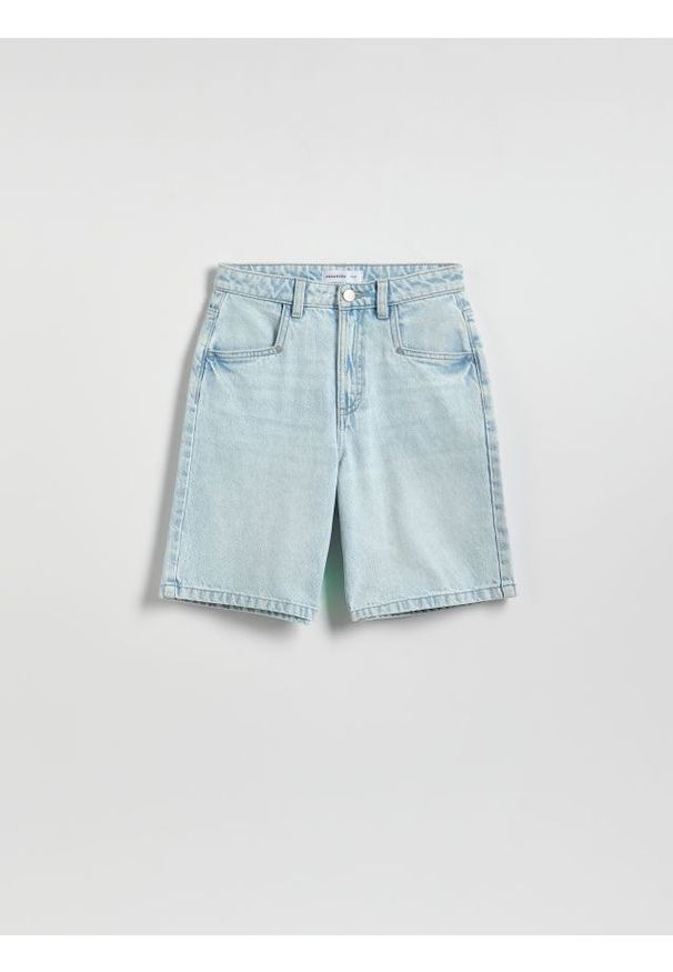 Reserved - Jeansowe szorty bermudy - niebieski. Kolor: niebieski. Materiał: jeans