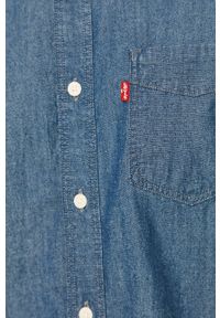 Levi's® - Levi's - Koszula jeansowa. Okazja: na spotkanie biznesowe, na co dzień. Typ kołnierza: kołnierzyk klasyczny. Kolor: niebieski. Materiał: jeans. Długość: długie. Wzór: gładki. Styl: biznesowy, casual, klasyczny #4