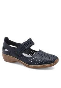 Rieker Półbuty 41399-14 Granatowy. Kolor: niebieski. Materiał: skóra #4