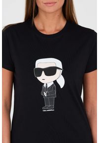 Karl Lagerfeld - KARL LAGERFELD Czarny t-shirt Karl. Kolor: czarny #2