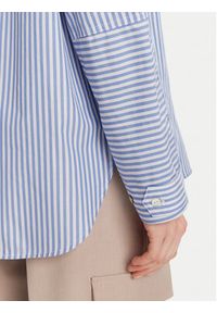 Marella Koszula Von 2513111014 Błękitny Relaxed Fit. Kolor: niebieski. Materiał: bawełna