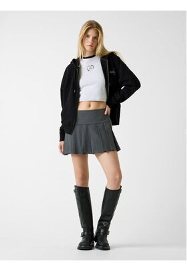 Guess Jeans Bluza W6RQ06 K68I4 Czarny Oversize. Kolor: czarny. Materiał: bawełna