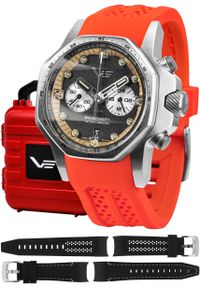 Zegarek męski Vostok Europe VK64-640A698SR czerwony. Kolor: czerwony #1