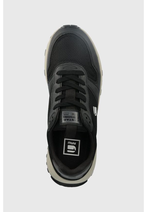G-Star RAW - G-Star Raw sneakersy theq run kolor czarny. Nosek buta: okrągły. Zapięcie: sznurówki. Kolor: czarny. Materiał: guma. Sport: bieganie