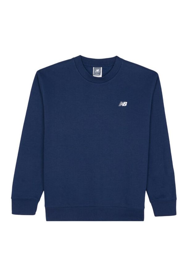 New Balance Bluza MT41507NNY Niebieski Regular Fit. Kolor: niebieski. Materiał: bawełna