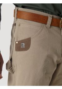 Wrangler - WRANGLER RIGGS WORKWEAR CARPENTER DARK KHAKI 3W020DK. Kolor: brązowy #4