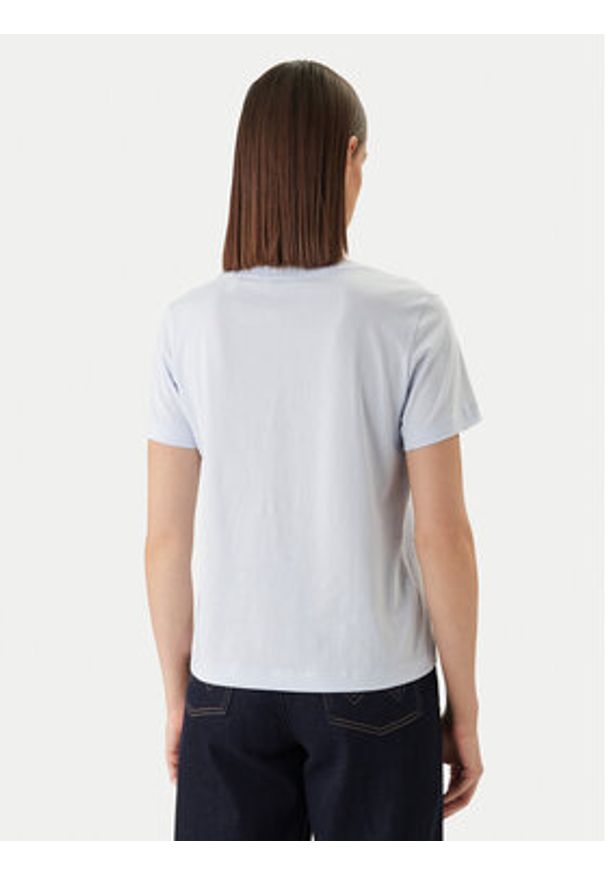 GANT - Gant T-Shirt 4200750 Błękitny Slim Fit. Kolor: niebieski. Materiał: bawełna