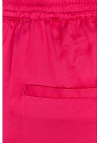 Birgitte Herskind spodnie damskie kolor fioletowy proste high waist. Okazja: na co dzień. Stan: podwyższony. Kolor: fioletowy. Materiał: guma, tkanina. Styl: casual