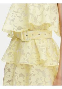 ACCESS FASHION Sukienka wieczorowa 63-3388-0291 Żółty Regular Fit. Kolor: żółty. Materiał: syntetyk. Styl: wizytowy #3