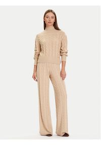 Guess Spodnie dzianinowe W5BB52 Z1192 Beżowy Regular Fit. Kolor: beżowy. Materiał: syntetyk #4