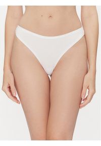 TOMMY HILFIGER - Tommy Hilfiger Stringi UW0UW05741 Biały. Kolor: biały. Materiał: bawełna