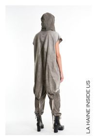 La Haine Inside Us Kamiezelka Unisex | 3B M1273 | Mężczyzna | Brązowy. Okazja: na co dzień. Typ kołnierza: kaptur. Kolor: brązowy. Materiał: bawełna. Długość: długie. Wzór: aplikacja. Styl: casual, elegancki #6