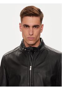 BOSS - Boss Kurtka skórzana H-Mansell2 50518906 Czarny Regular Fit. Kolor: czarny. Materiał: skóra #4
