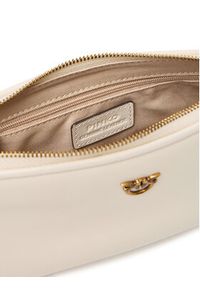 Pinko - PINKO Torebka Half Moon Baguette Mini AI 25-26 PLTT 105069 A0QO Écru. Materiał: skórzane #5