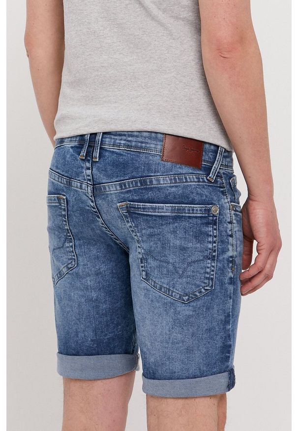 Pepe Jeans - Szorty jeansowe Hatch. Okazja: na co dzień. Kolor: niebieski. Styl: casual