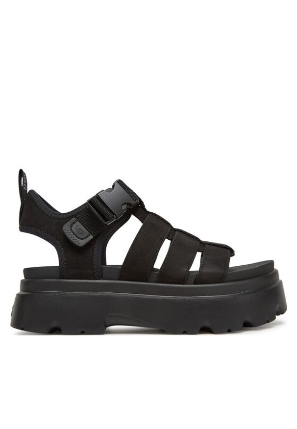 Ugg Sandały W Cora 1152698 Czarny. Kolor: czarny. Materiał: skóra, nubuk