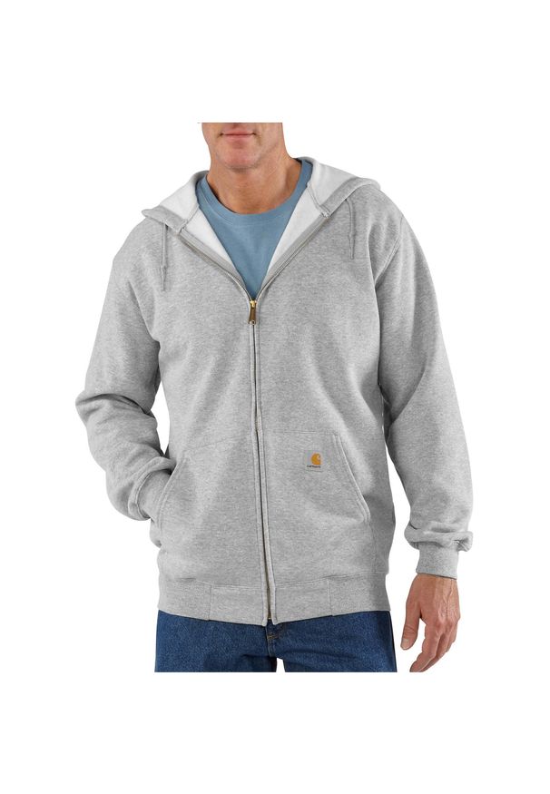 Bluza z kapturem męska Carhartt Zip Hooded Sweatshirt. Typ kołnierza: kaptur. Kolor: szary