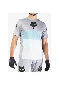 FOX - Koszulka rowerowa męska Fox Ranger SS Jersey Grid. Kolor: szary. Materiał: jersey