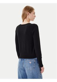 Guess Jeans Sweter W4BR84 Z3HO2 Czarny Regular Fit. Kolor: czarny. Materiał: syntetyk #3