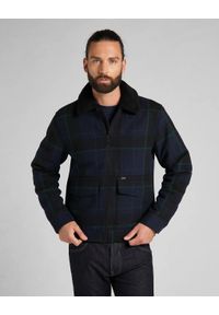 Lee - LEE CHETOPA WINTER JACKET MĘSKA KURTKA PRZEJŚCIOWA W KRATĘ NAVY L86PCS35