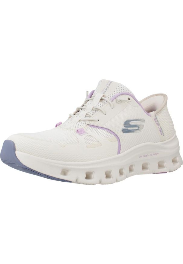 skechers - Kapcie SKECHERS GLIDE-STEP PRO Beżowy. Kolor: beżowy. Materiał: syntetyk, tkanina