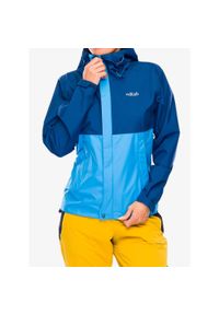 Kurtka przeciwdeszczowa damska Rab Downpour Eco Jacket. Kolor: niebieski
