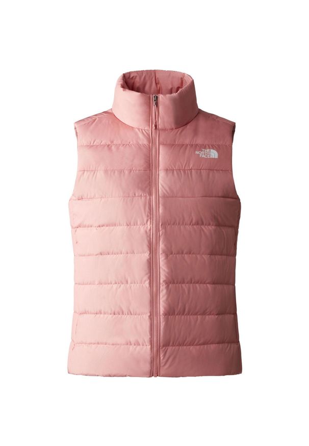 Kamizelka damska The North Face Aconcagua 3. Typ kołnierza: kołnierzyk stójkowy. Kolor: różowy. Materiał: materiał. Długość: krótkie. Sezon: zima