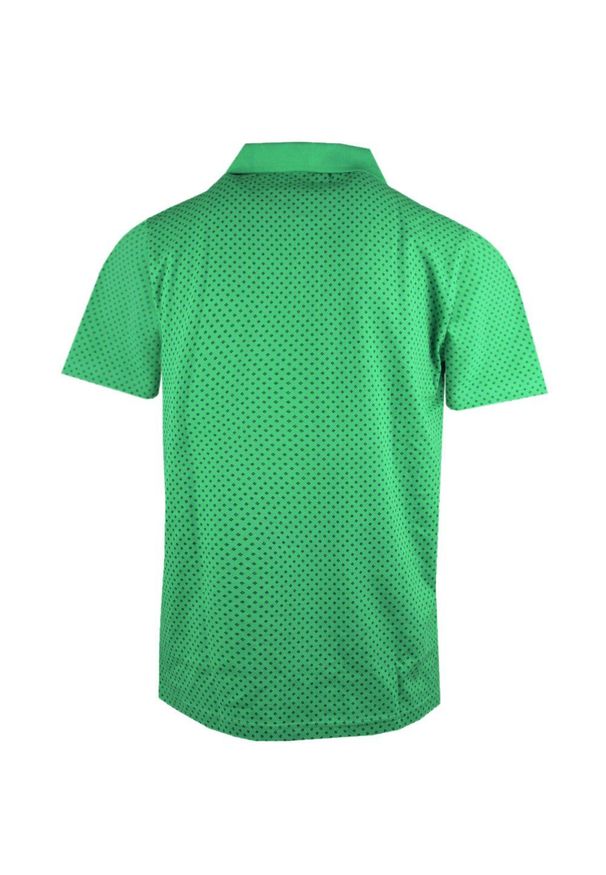 Koszulka Polo - Męska - Pako Jeans - Zielona w Drobny Groszek. Okazja: na co dzień. Typ kołnierza: polo. Kolor: zielony. Materiał: bawełna. Wzór: grochy. Styl: casual