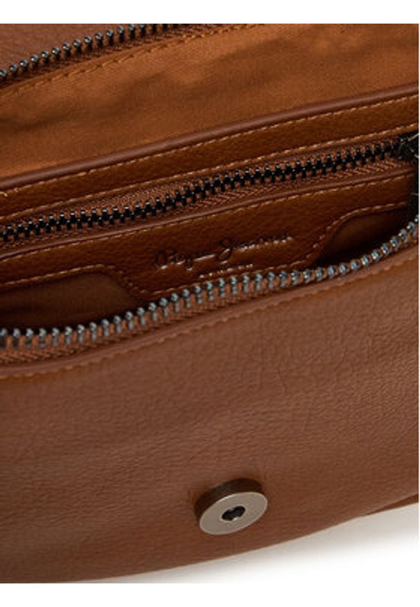 Pepe Jeans Torebka Crisha Code PL0300006 Brązowy. Kolor: brązowy. Materiał: skórzane