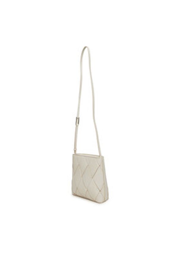 Calvin Klein Torebka Ck Woven Square Crossbody K60K612991 Biały. Kolor: biały. Materiał: skórzane