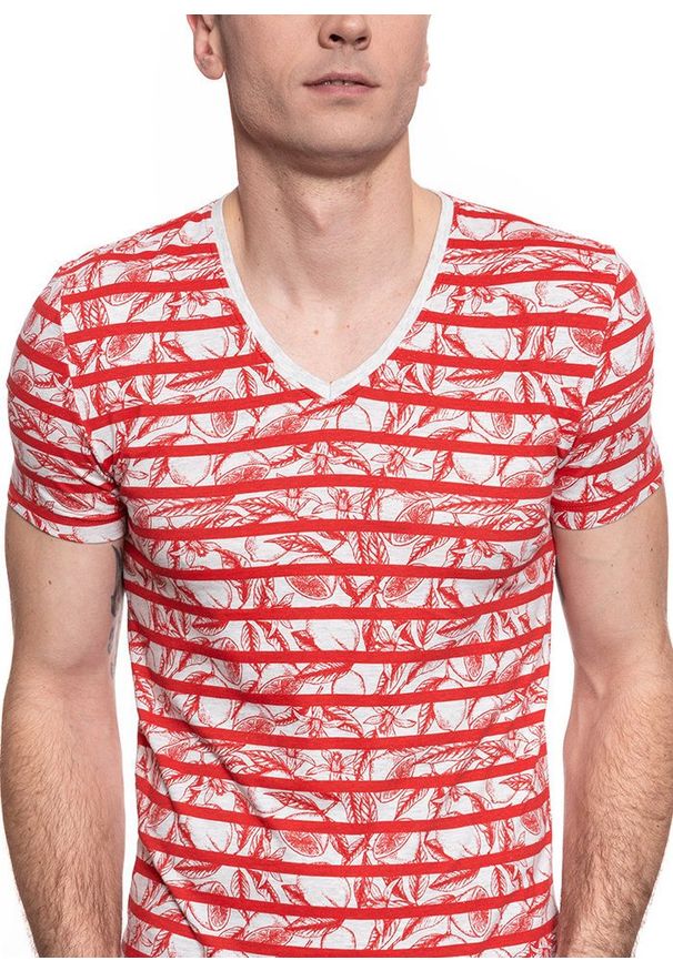 Mustang - MĘSKI T-SHIRT MUSTANG AARON C FLORAL AOP 1009507 11679
