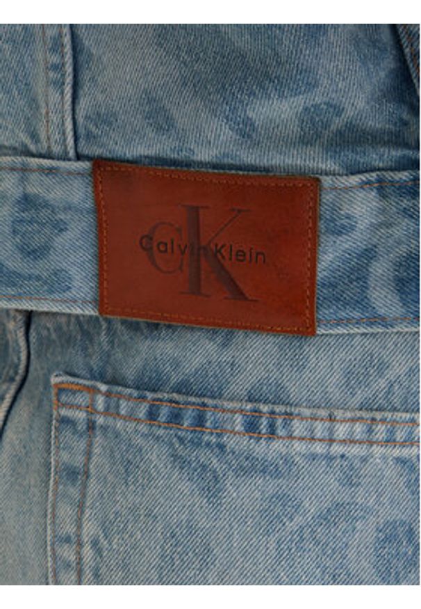 Calvin Klein Jeans Kurtka jeansowa LV047F677G Niebieski Regular Fit. Kolor: niebieski. Materiał: bawełna