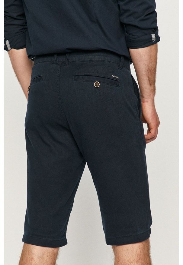 Tom Tailor - Szorty. Okazja: na co dzień. Kolor: niebieski. Styl: casual
