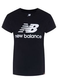 New Balance T-Shirt Essentials Stacked Logo Tee WT91546 Czarny Athletic Fit. Kolor: czarny. Materiał: bawełna #4
