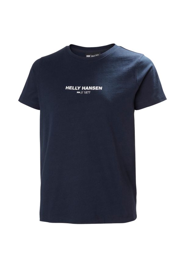Koszulka damska Helly Hansen Core 2.0. Kolor: niebieski. Materiał: jersey, bawełna