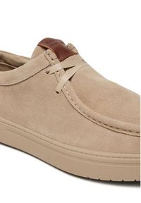 TOMMY HILFIGER - Tommy Hilfiger Półbuty Modern Light Suede Moc Toe Shoe FM0FM05501 Beżowy. Kolor: beżowy. Materiał: zamsz, skóra #5