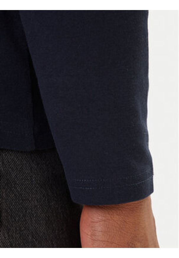 Mustang Longsleeve Arlington 1016875 Granatowy Slim Fit. Kolor: niebieski. Materiał: bawełna. Długość rękawa: długi rękaw