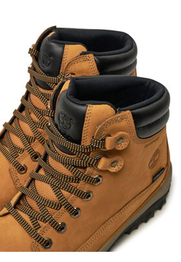 Timberland Trapery Ek Rime Ridge Wp Mid TB12402R2311 Żółty. Kolor: żółty. Materiał: nubuk, skóra
