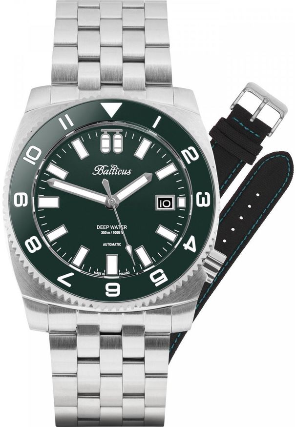 BALTICUS - Zegarek Balticus Zegarek męski Balticus BAL-DWRG srebrny. Kolor: srebrny