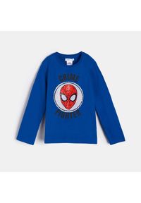 Sinsay - Koszulka Spiderman - Niebieski. Kolor: niebieski. Wzór: motyw z bajki