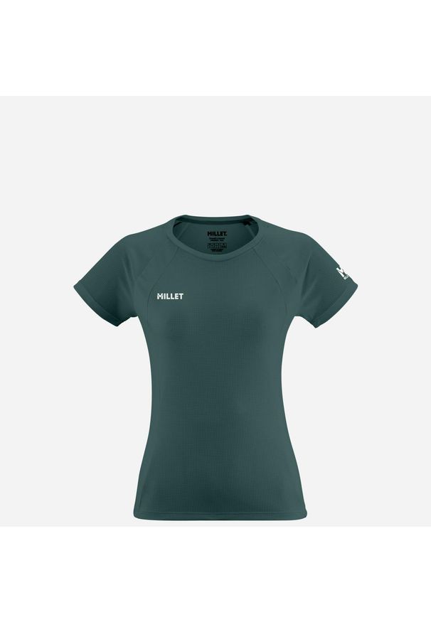 Koszulka damska z krótkim rękawem Millet Fusion active fit Polartec Power Dry. Kolor: zielony. Długość rękawa: krótki rękaw. Długość: krótkie