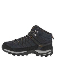 Buty Trekkingowe Męskie CMP Rigel Mid Waterproof. Kolor: wielokolorowy, niebieski, szary. Materiał: skóra, syntetyk, tkanina, materiał #2