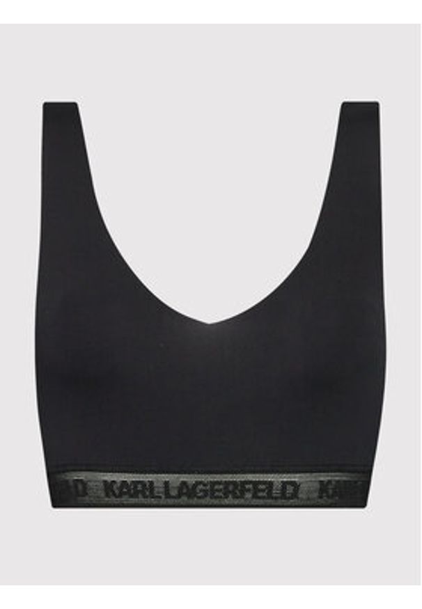 Karl Lagerfeld - KARL LAGERFELD Biustonosz top Ultralight 220W2161 Czarny. Kolor: czarny. Materiał: syntetyk