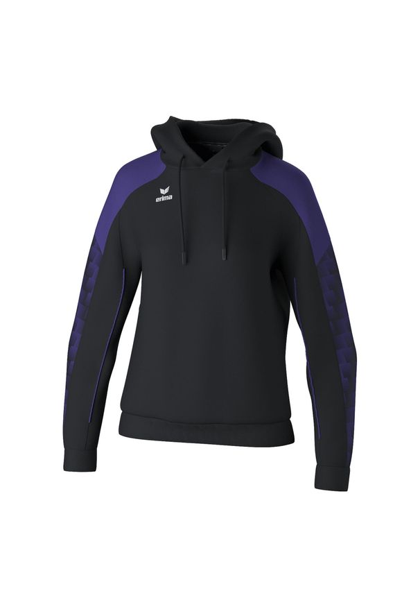 ERIMA - Bluza damska z kapturem Erima Evo Star. Typ kołnierza: kaptur. Kolor: fioletowy, wielokolorowy, czarny. Materiał: materiał, polar. Długość rękawa: raglanowy rękaw. Sezon: zima