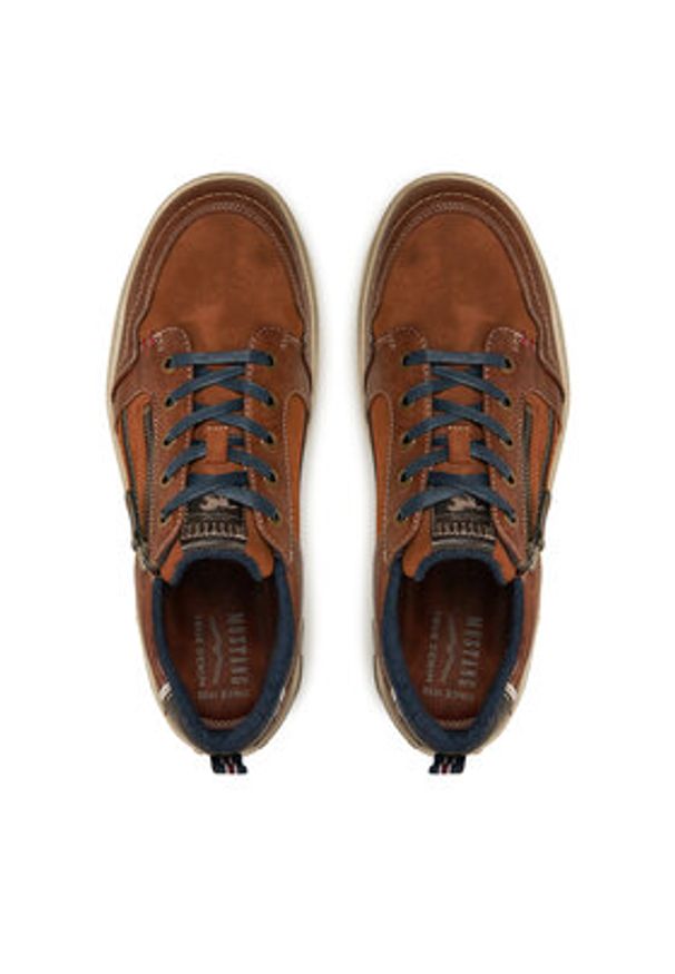 Mustang Sneakersy 4160-301 Brązowy. Kolor: brązowy. Materiał: materiał