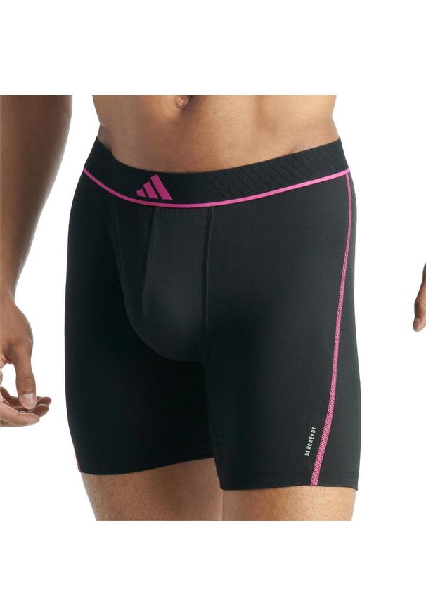Adidas - Bokserki Active Micro Flex Eco 6 pak. Kolor: czarny. Materiał: poliester, elastan