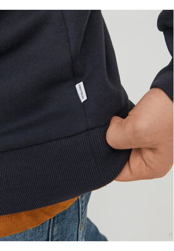 Jack & Jones Bluza Logo 12233597 Granatowy Standard Fit. Kolor: niebieski. Materiał: syntetyk, bawełna