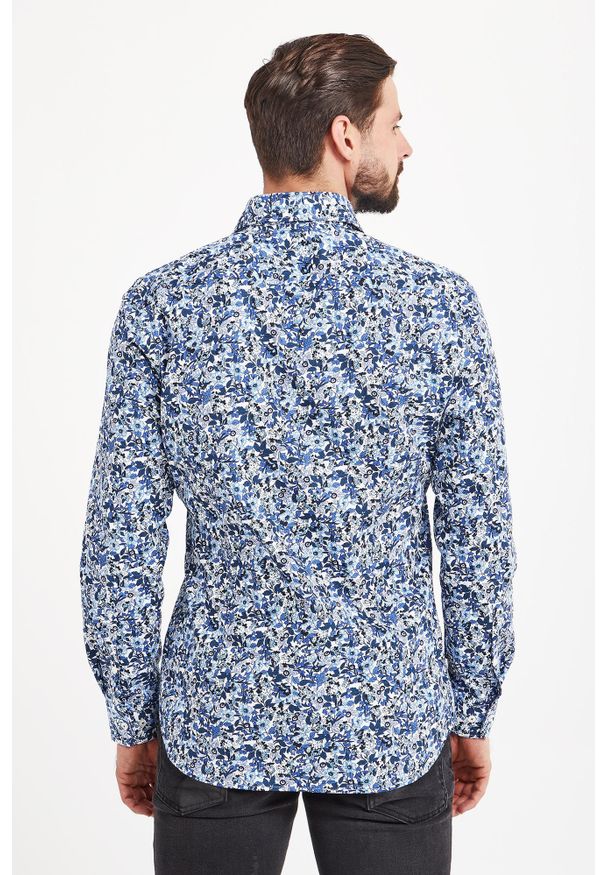 KOSZULA PAJOS JOOP!. Okazja: na co dzień. Materiał: bawełna. Wzór: kwiaty. Styl: elegancki, casual