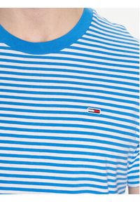 Tommy Jeans T-Shirt Classics Stripe DM0DM05515 Niebieski Regular Fit. Kolor: niebieski. Materiał: bawełna