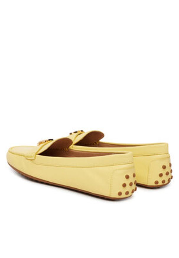 Lauren Ralph Lauren - LAUREN RALPH LAUREN Mokasyny 802852847028 Żółty. Kolor: żółty. Materiał: skóra